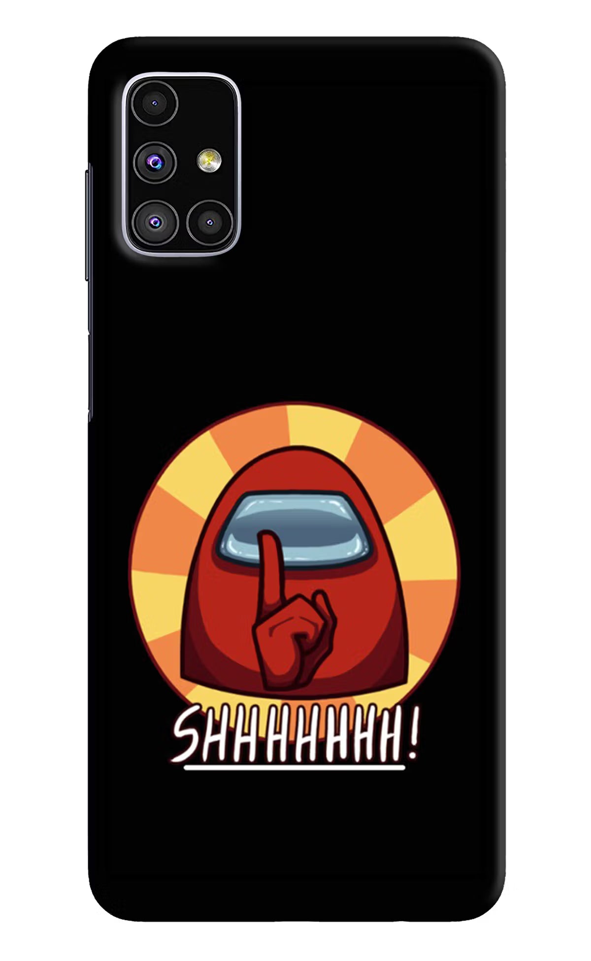 Among Us Shhh! Samsung M51 Hard Case Back Cover by Casekaro