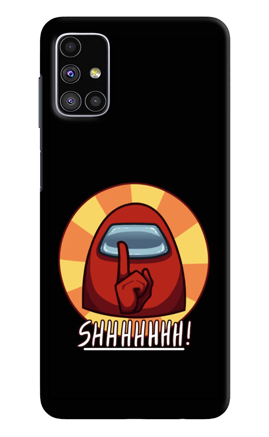 Among Us Shhh! Samsung M51 Back Cover, Hard case
