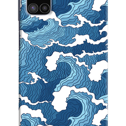 Blue Waves Samsung M51 Hard Case Back Cover by Casekaro