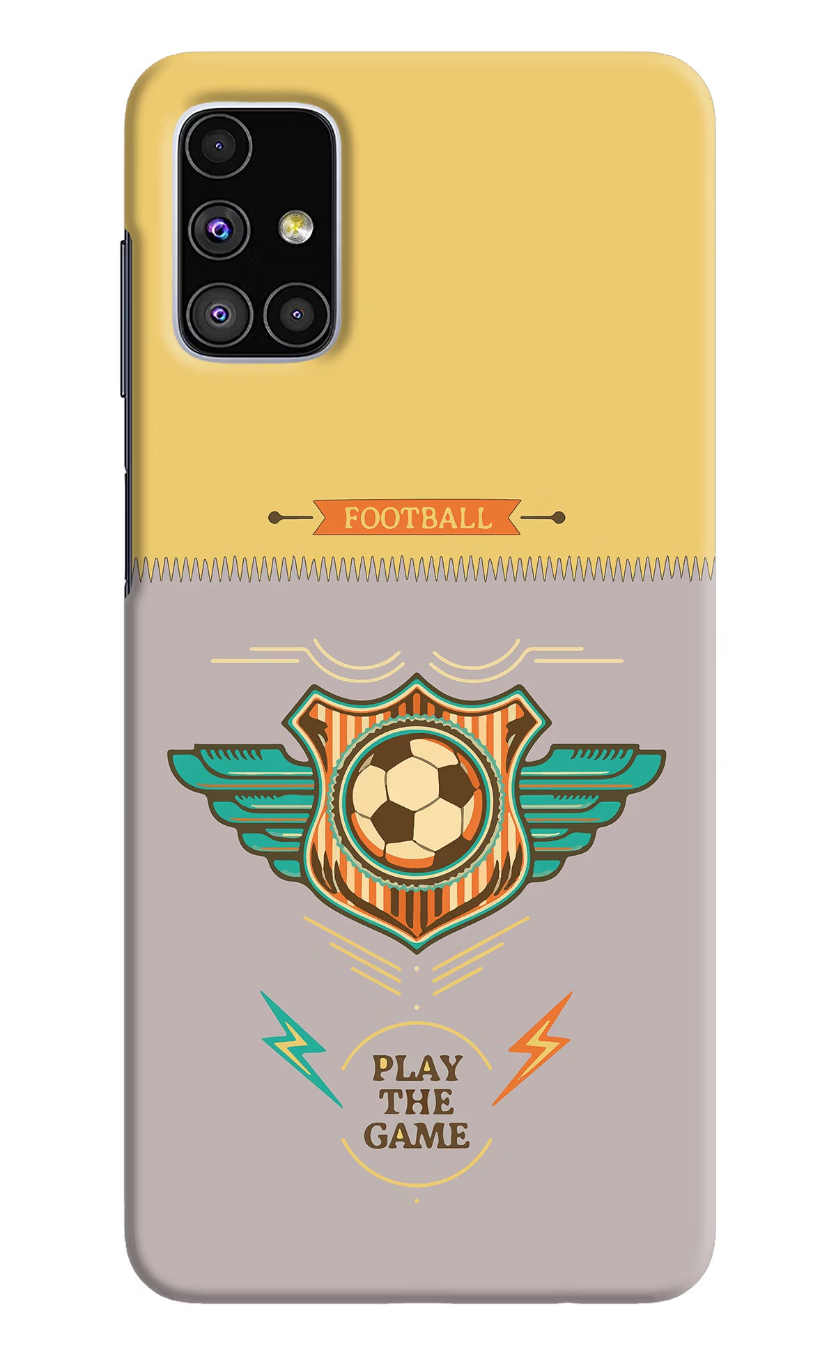 Football Samsung M51 Hard Case Back Cover by Casekaro