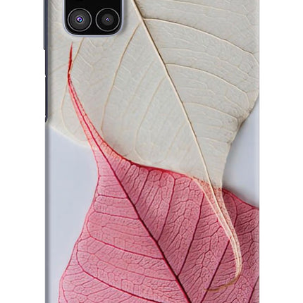 White Pink Leaf Samsung M51 Hard Case Back Cover by Casekaro