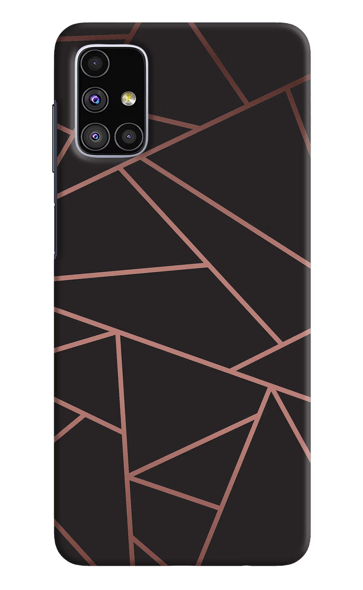 Geometric Pattern Samsung M51 Hard Case Back Cover by Casekaro
