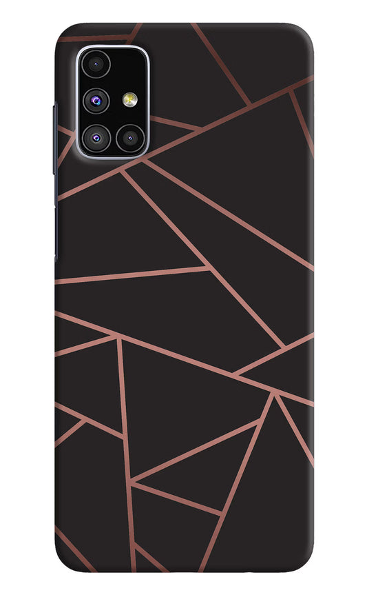 Geometric Pattern Samsung M51 Hard Case Back Cover by Casekaro
