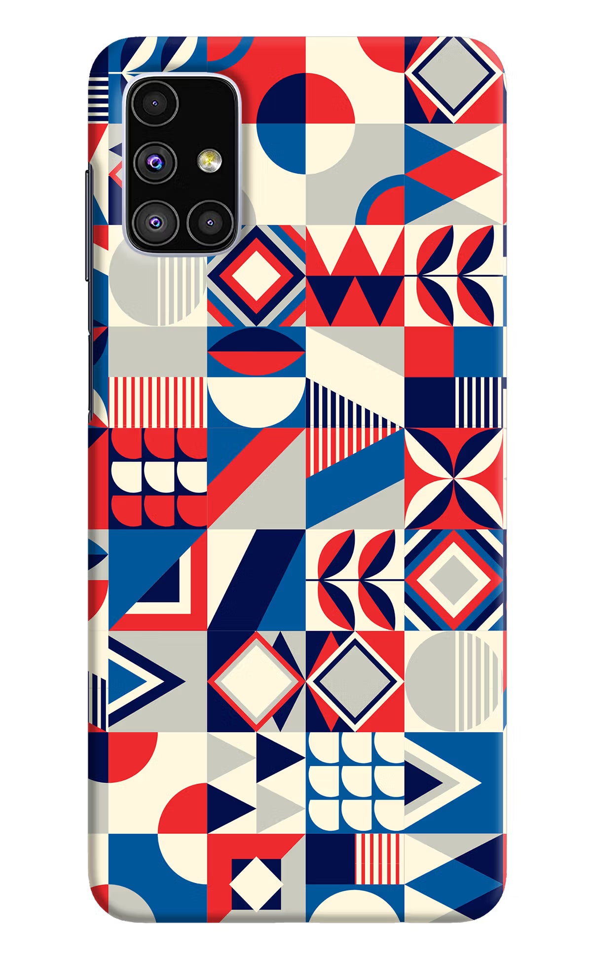 Colorful Pattern Samsung M51 Hard Case Back Cover by Casekaro