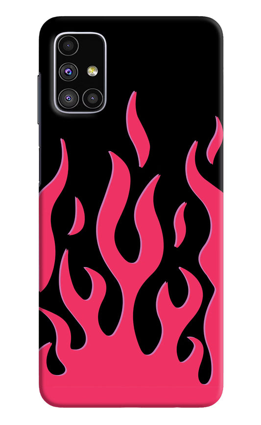 Fire Flames Samsung M51 Hard Case Back Cover by Casekaro