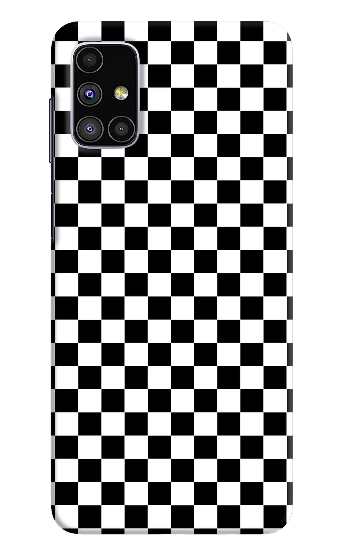 Chess Board Samsung M51 Hard Case Back Cover by Casekaro