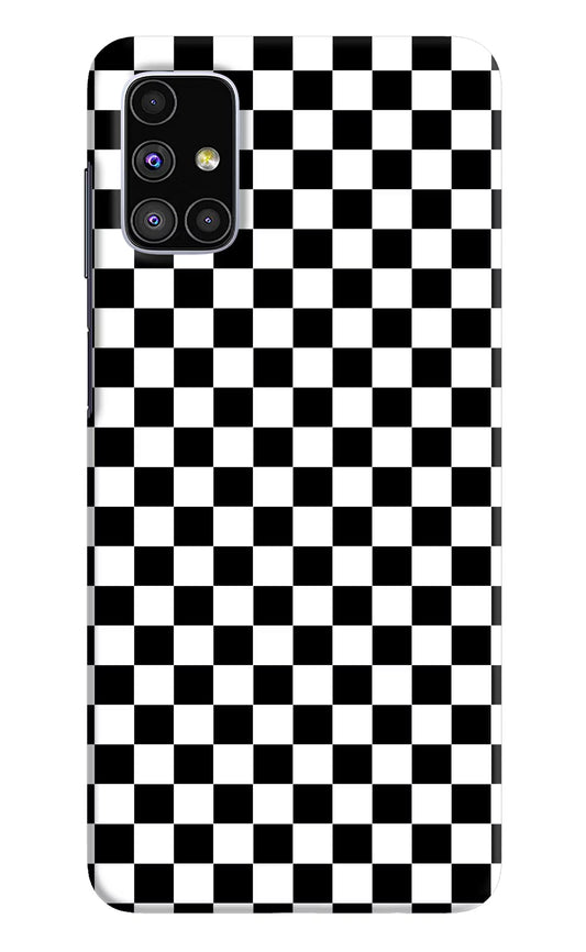 Chess Board Samsung M51 Hard Case Back Cover by Casekaro