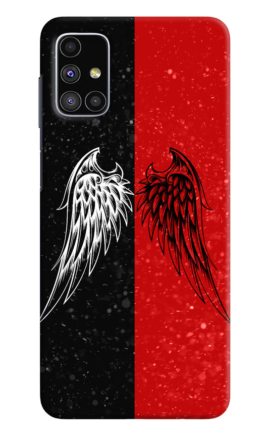 Wings Samsung M51 Hard Case Back Cover by Casekaro