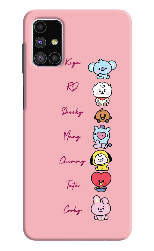 BTS names Samsung M51 Hard Case Back Cover by Casekaro