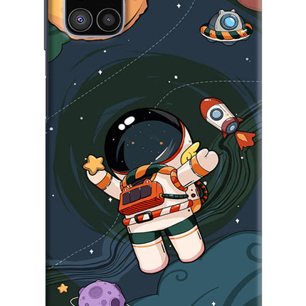 Cartoon Astronaut Samsung M51 Hard Case Back Cover by Casekaro