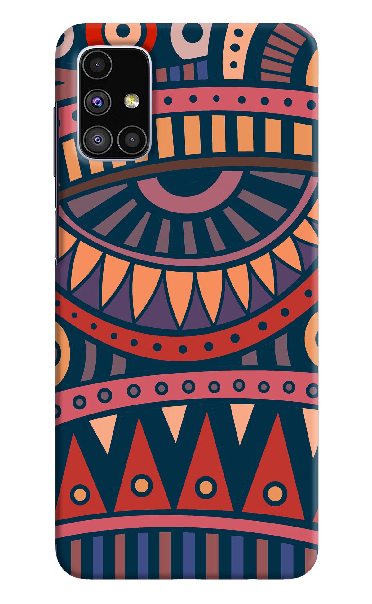 African Culture Design Samsung M51 Hard Case Back Cover by Casekaro