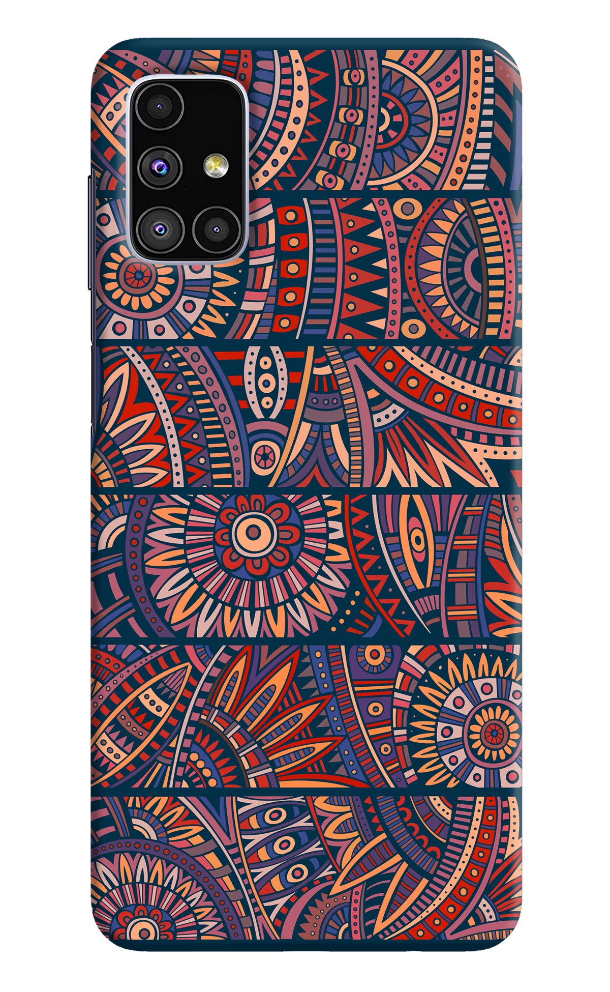 African Culture Design Samsung M51 Hard Case Back Cover by Casekaro