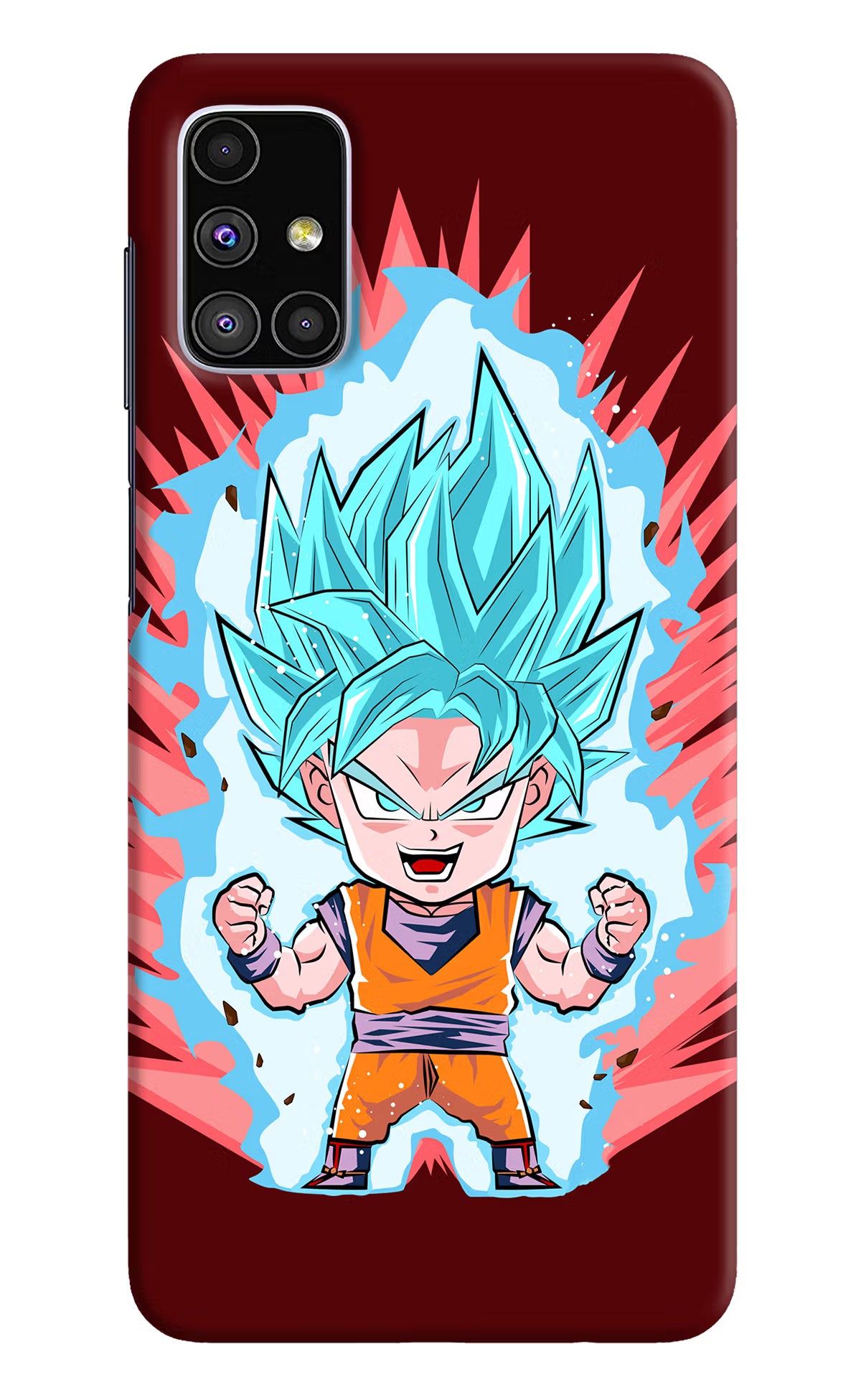 Goku Little Samsung M51 Hard Case Back Cover by Casekaro