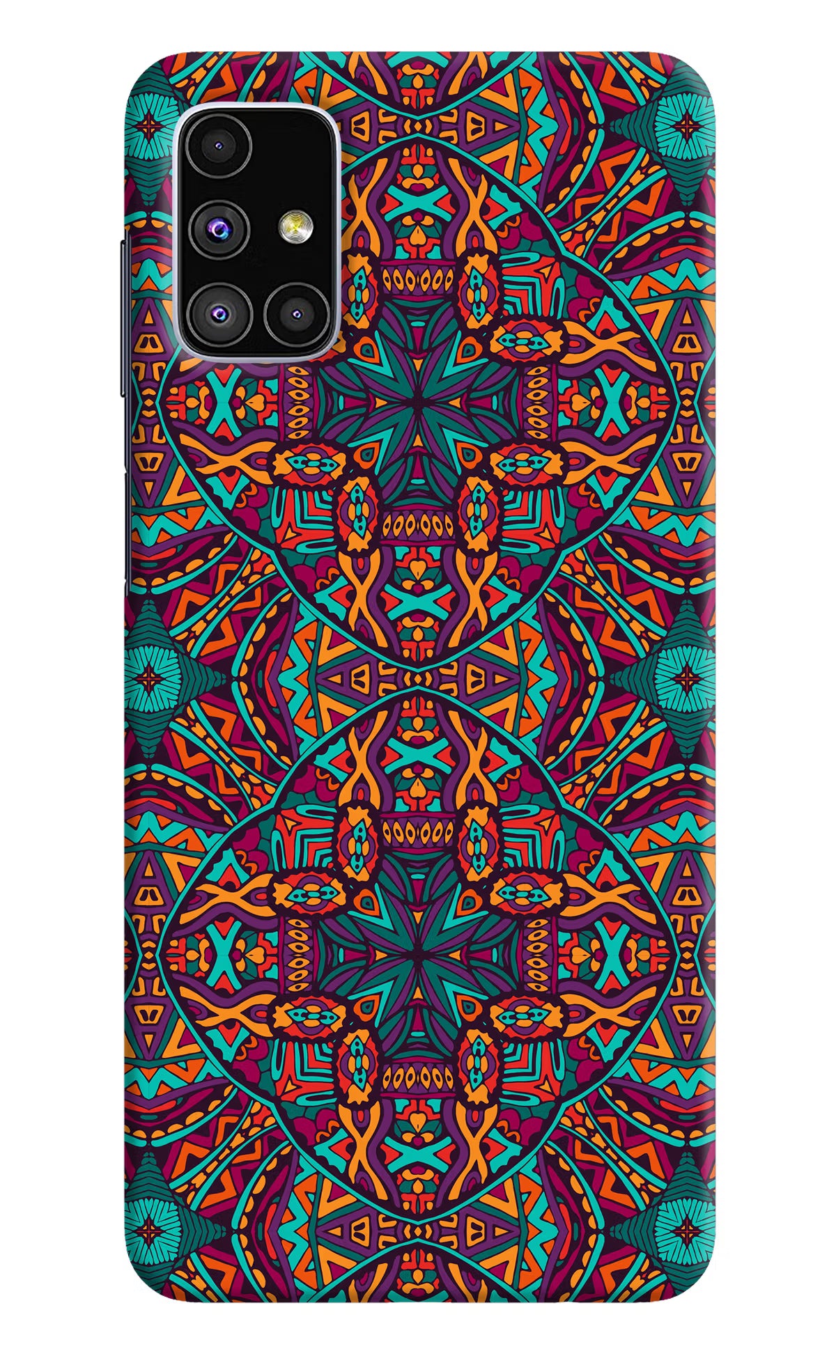 Colour Mandala Samsung M51 Hard Case Back Cover by Casekaro
