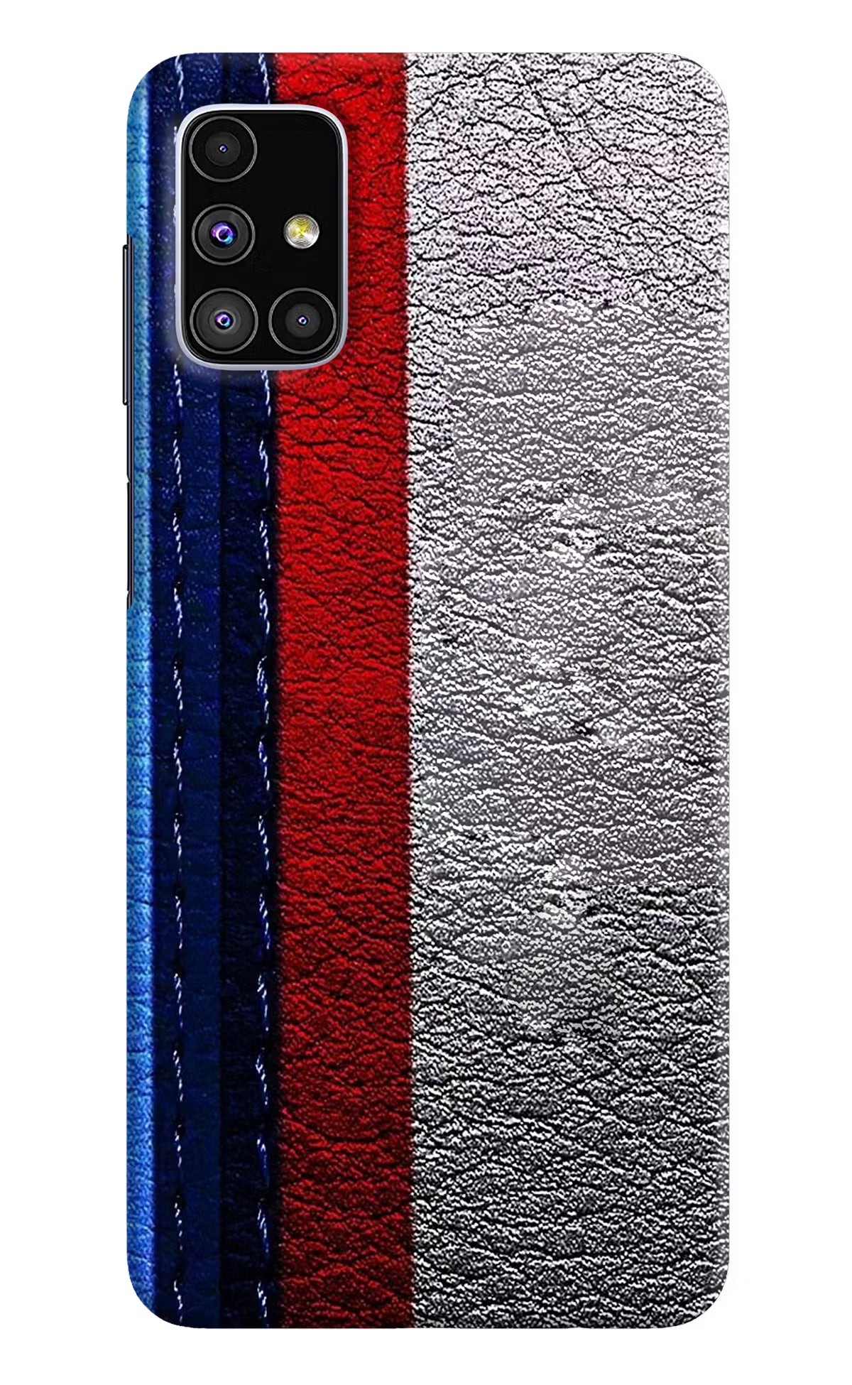 BMW Stripes Samsung M51 Hard Case Back Cover by Casekaro