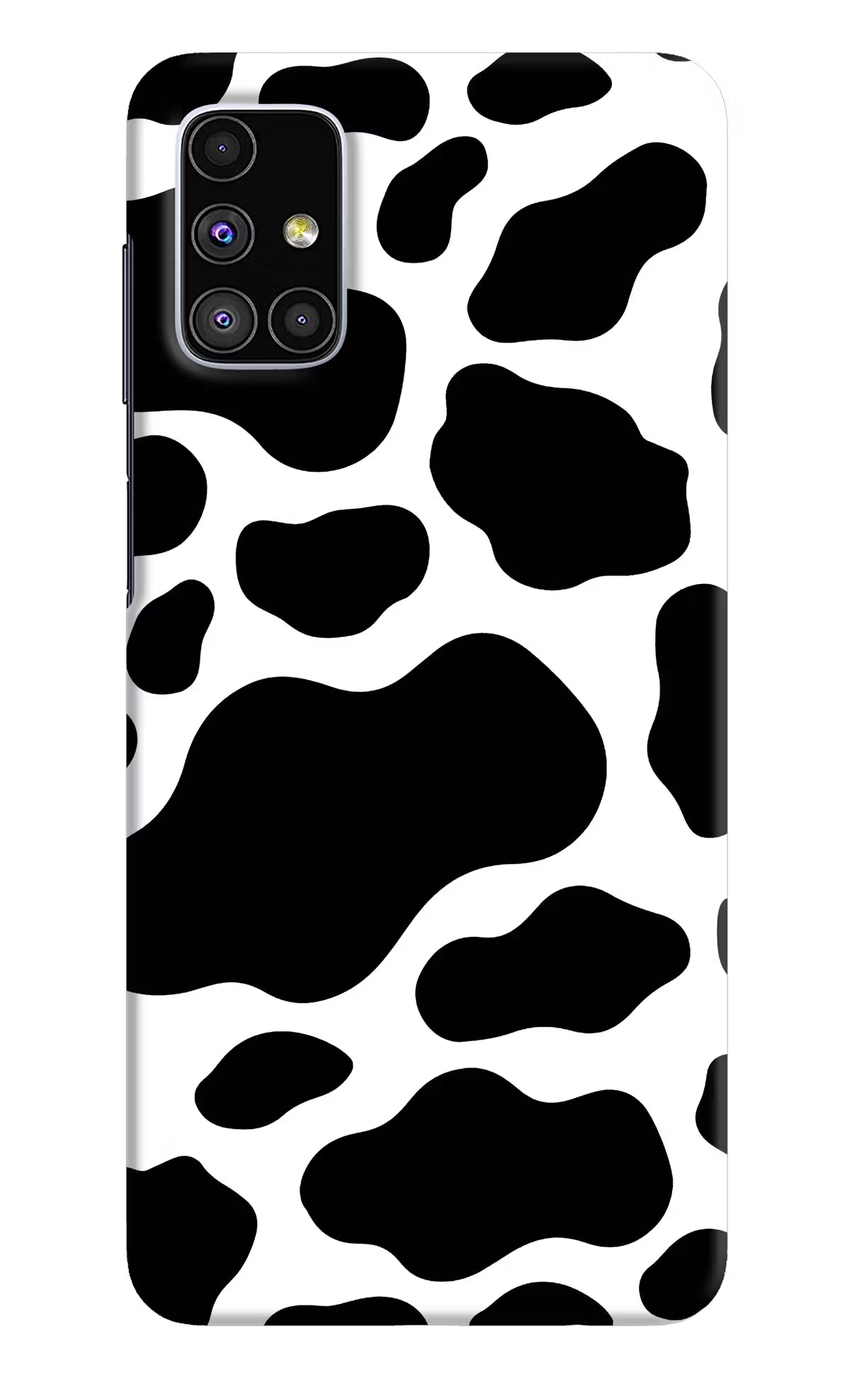 Cow Spots Samsung M51 Hard Case Back Cover by Casekaro