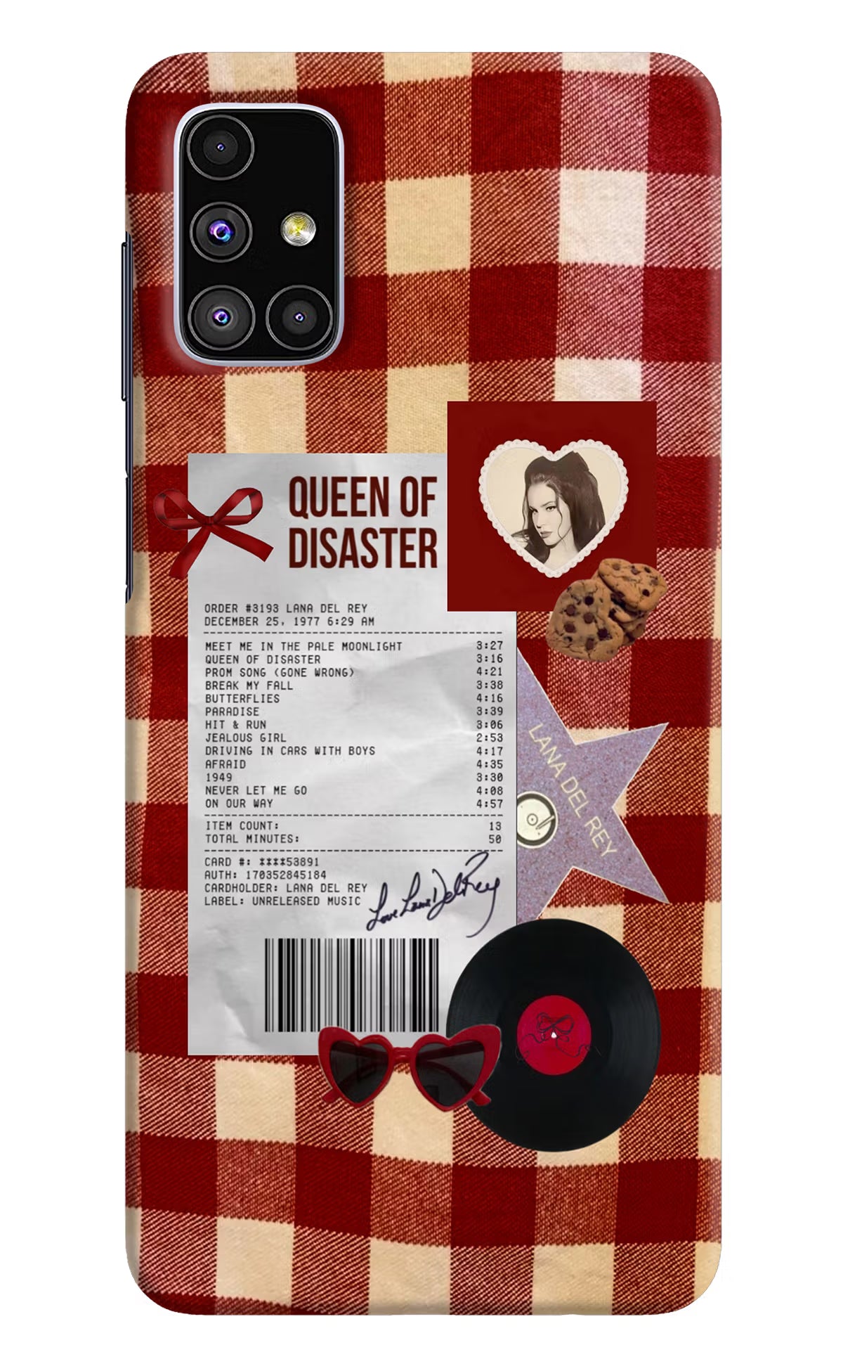 Queen of Disaster Samsung M51 Hard Case Back Cover by Casekaro