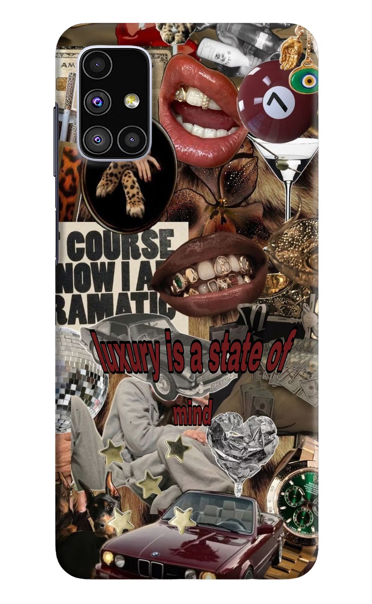 Luxury Samsung M51 Hard Case Back Cover by Casekaro