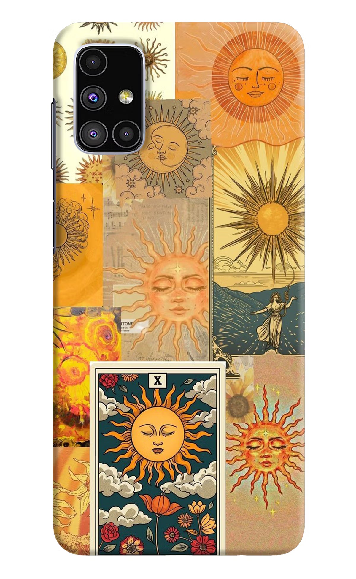 Sun Samsung M51 Hard Case Back Cover by Casekaro