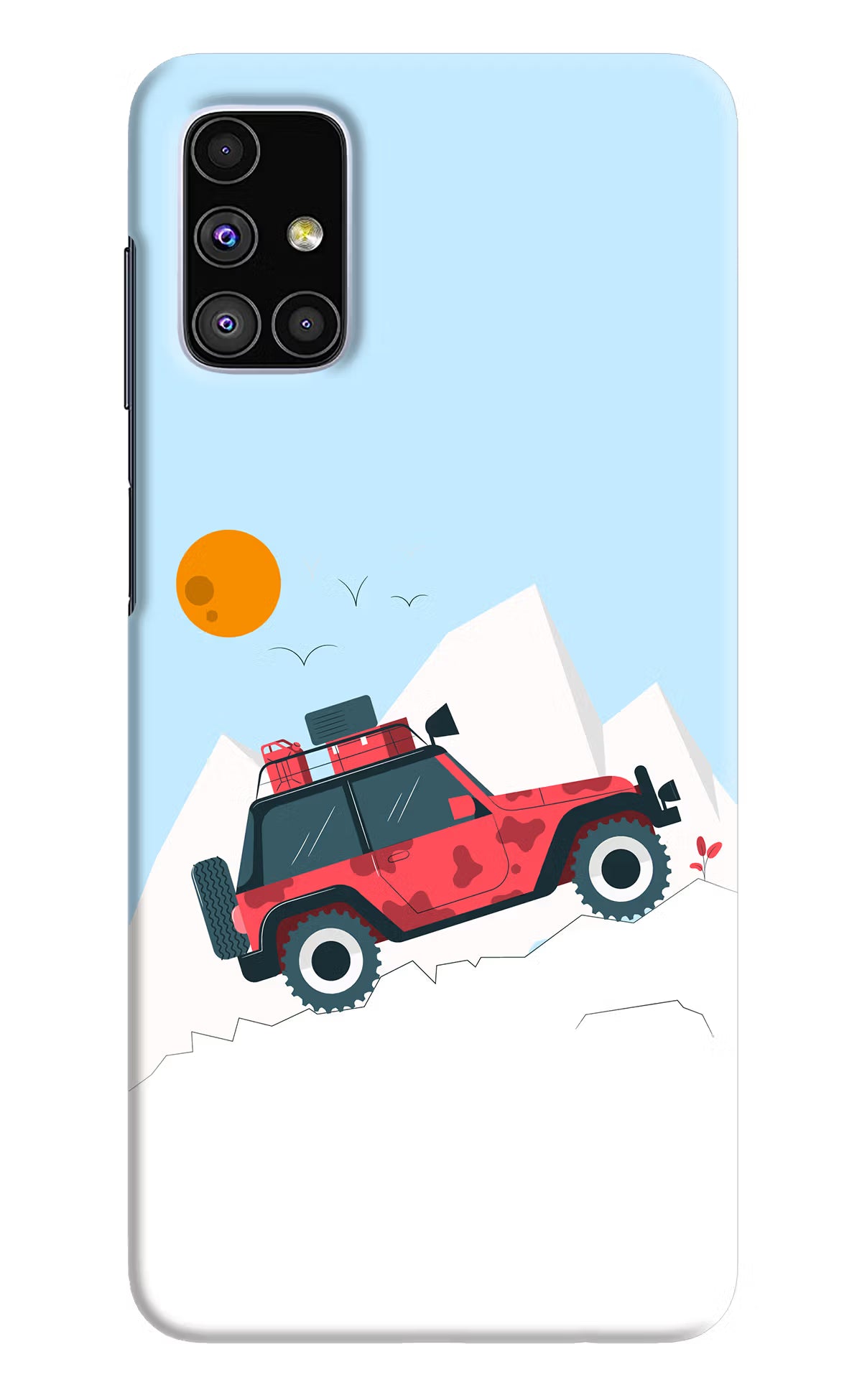 Mountain Trail Beast Samsung M51 Hard Case Back Cover by Casekaro