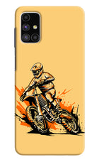Off-Road Fury Samsung M51 Hard Case Back Cover by Casekaro