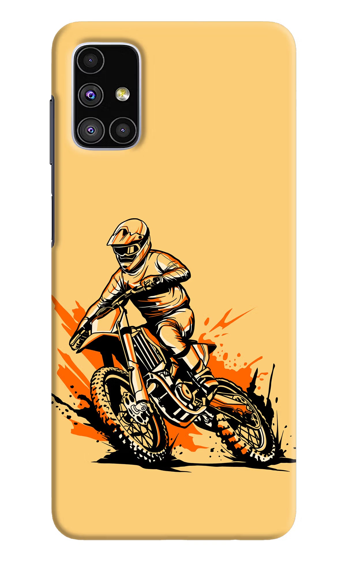 Off-Road Fury Samsung M51 Hard Case Back Cover by Casekaro