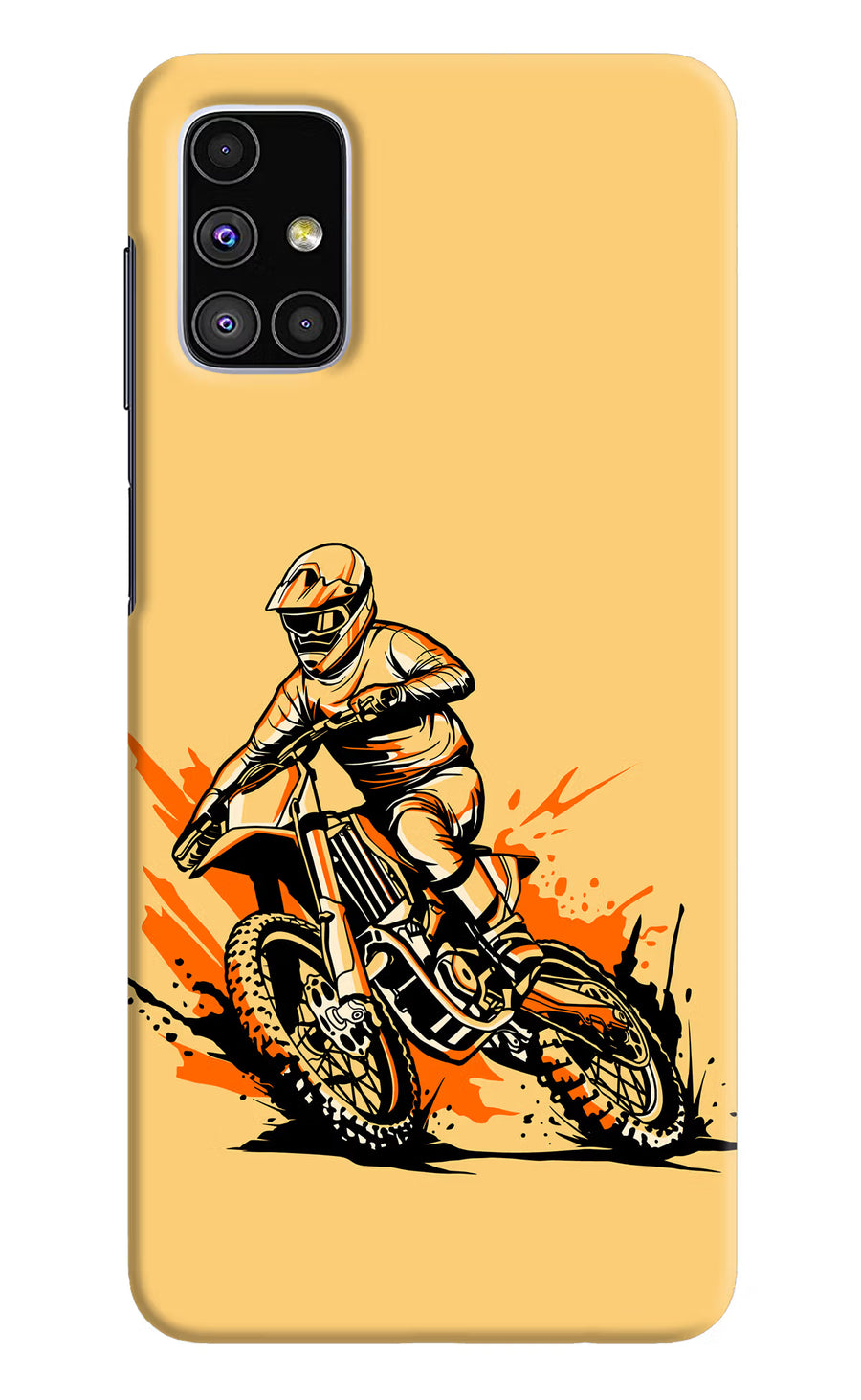 Off-Road Fury Samsung M51 Back Cover, Hard case