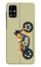 Vertical Speedster Samsung M51 Hard Case Back Cover by Casekaro
