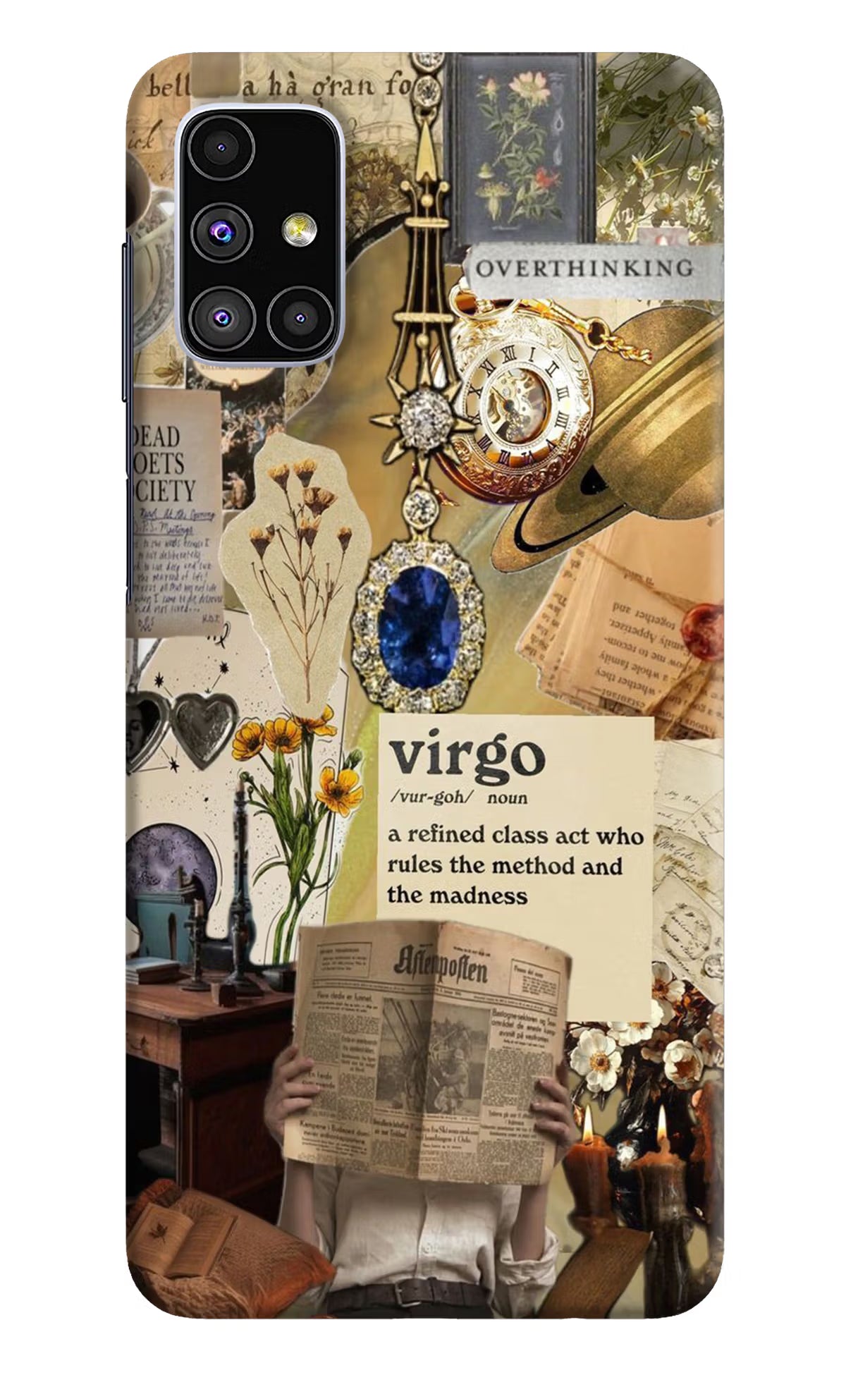 Virgo Zodiac Samsung M51 Hard Case Back Cover by Casekaro