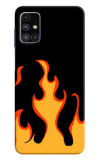 Fired Up – Black Samsung M51 Hard Case Back Cover by Casekaro