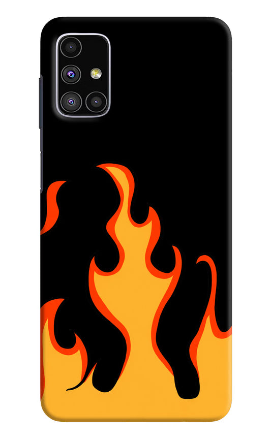 Fired Up – Black Samsung M51 Hard Case Back Cover by Casekaro