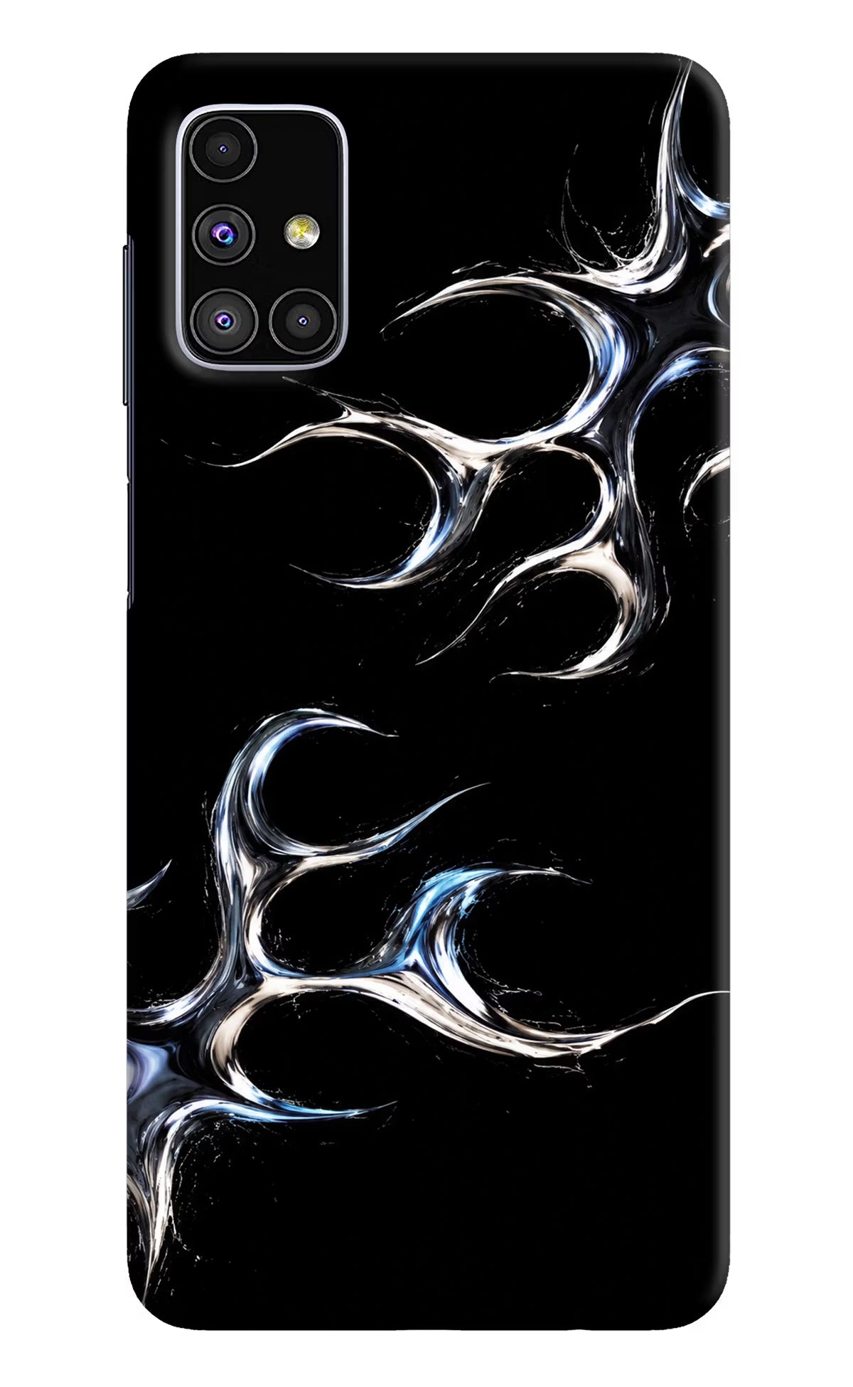 Chrome Tribal Samsung M51 Hard Case Back Cover by Casekaro
