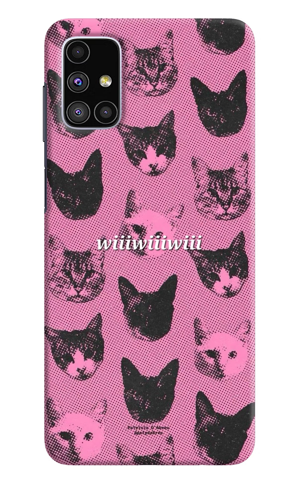 Pink Cats Samsung M51 Back Cover