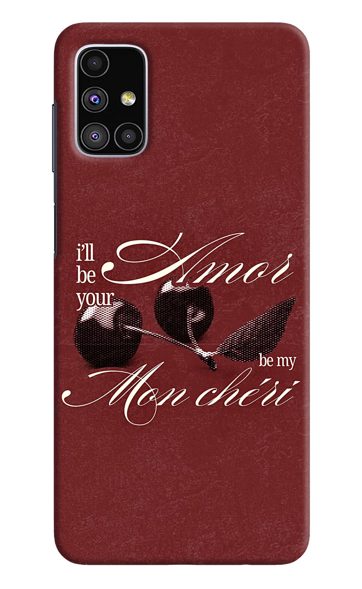 Velvet Cherry Samsung M51 Back Cover