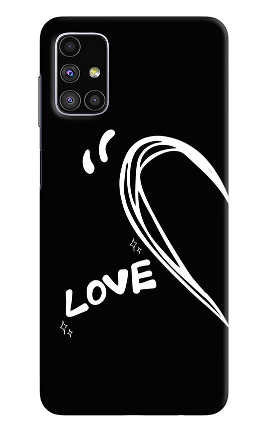 Love Line Samsung M51 Hard Case Back Cover by Casekaro