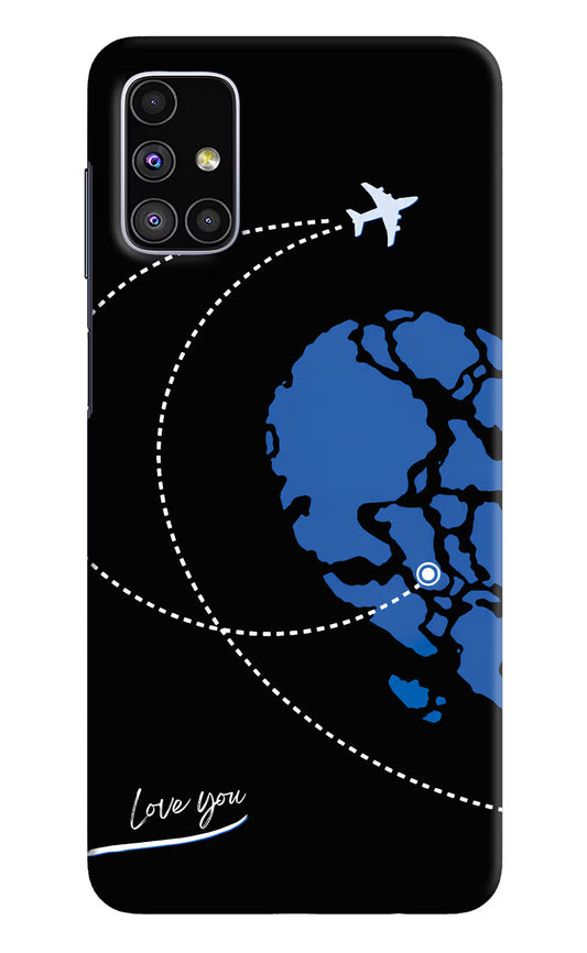 Love Orbit Samsung M51 Hard Case Back Cover by Casekaro