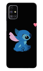 Stitch Crush Samsung M51 Hard Case Back Cover by Casekaro
