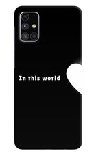 This World Samsung M51 Hard Case Back Cover by Casekaro
