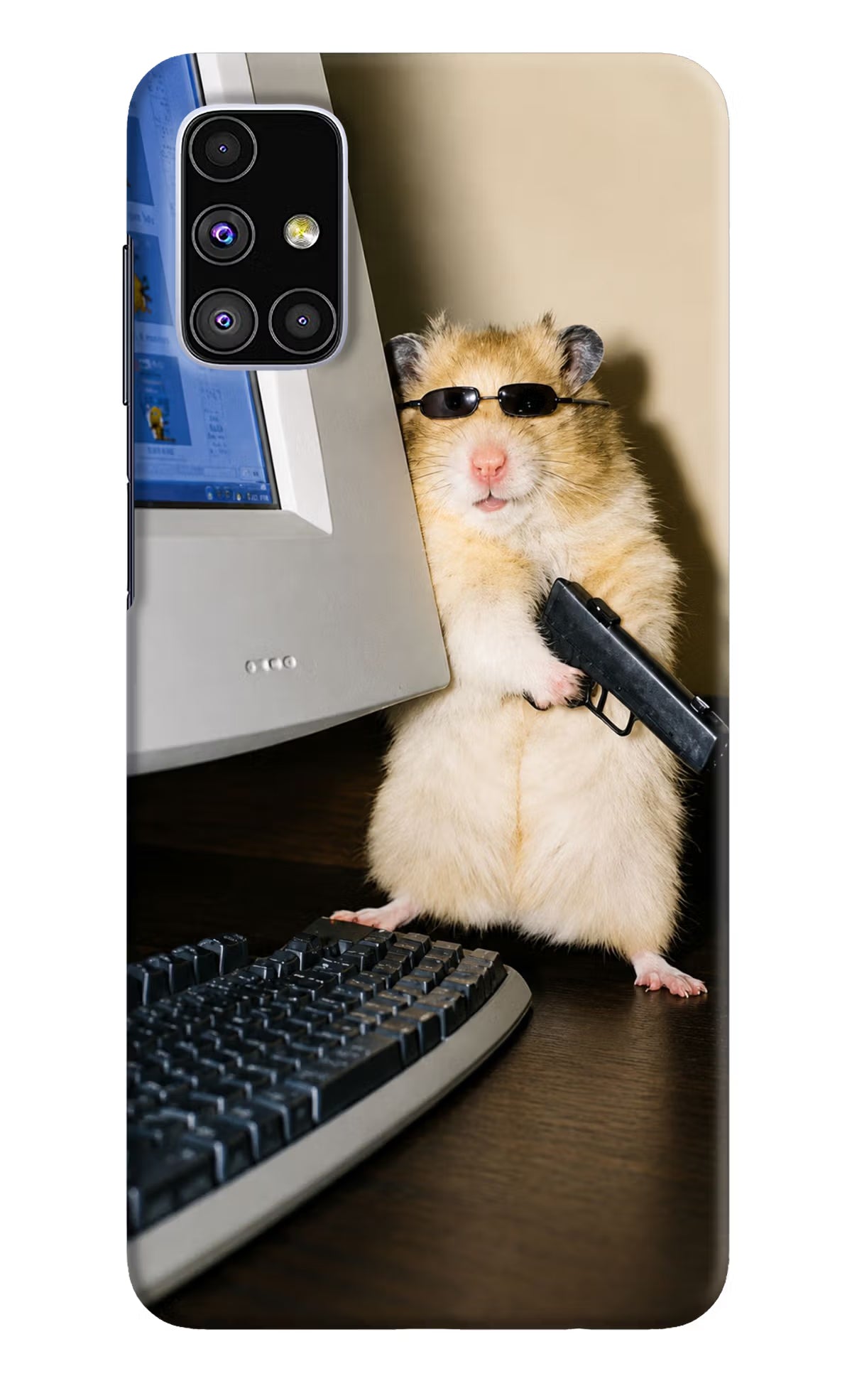 Hacker Hamster Samsung M51 Back Cover