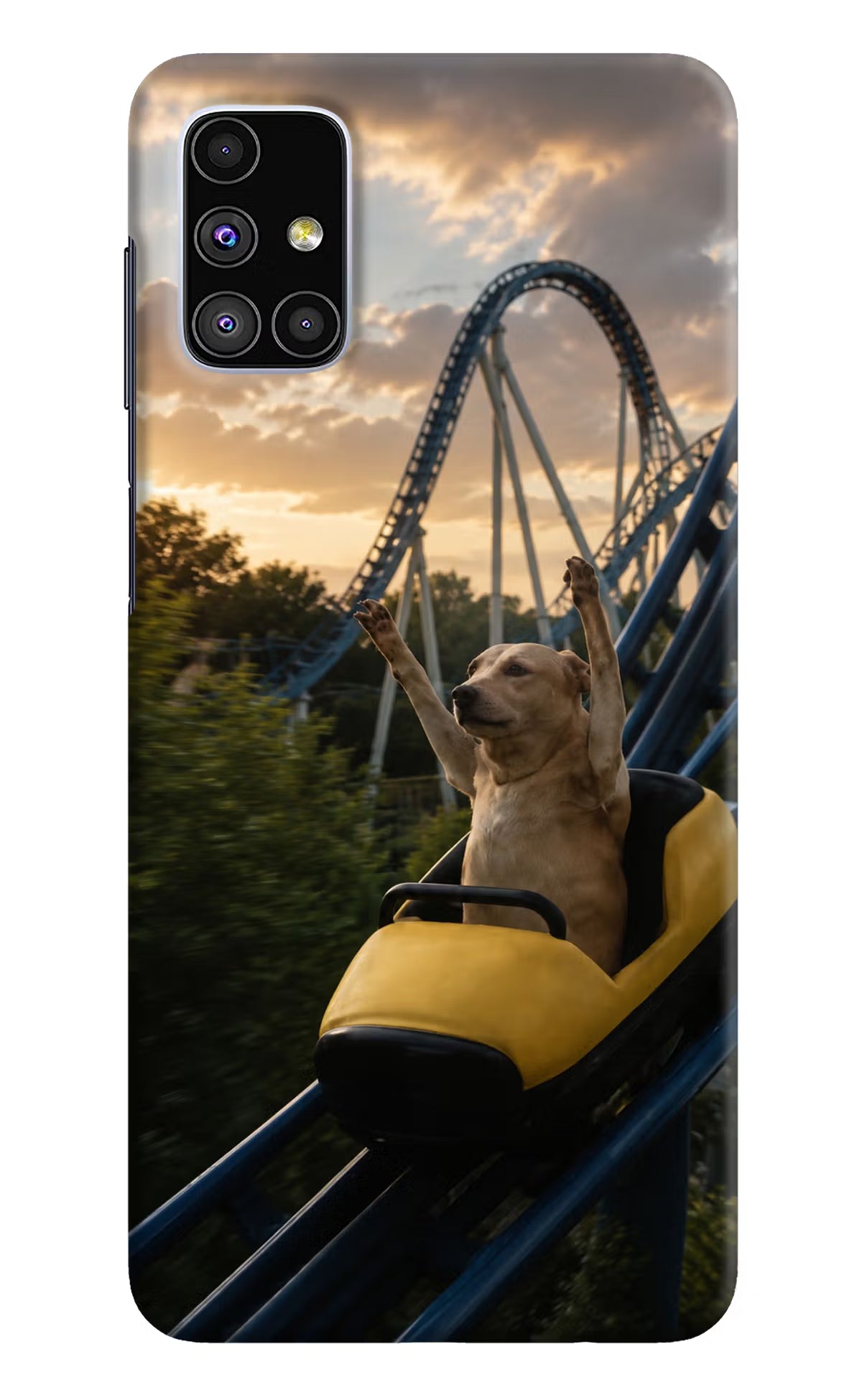 Rollercoaster Dog Samsung M51 Back Cover