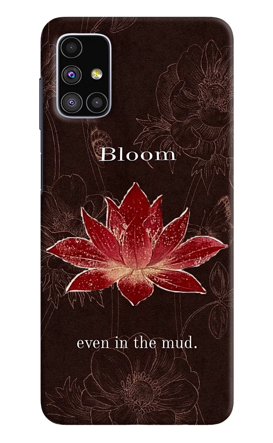 Bloom Samsung M51 Back Cover, Hard case