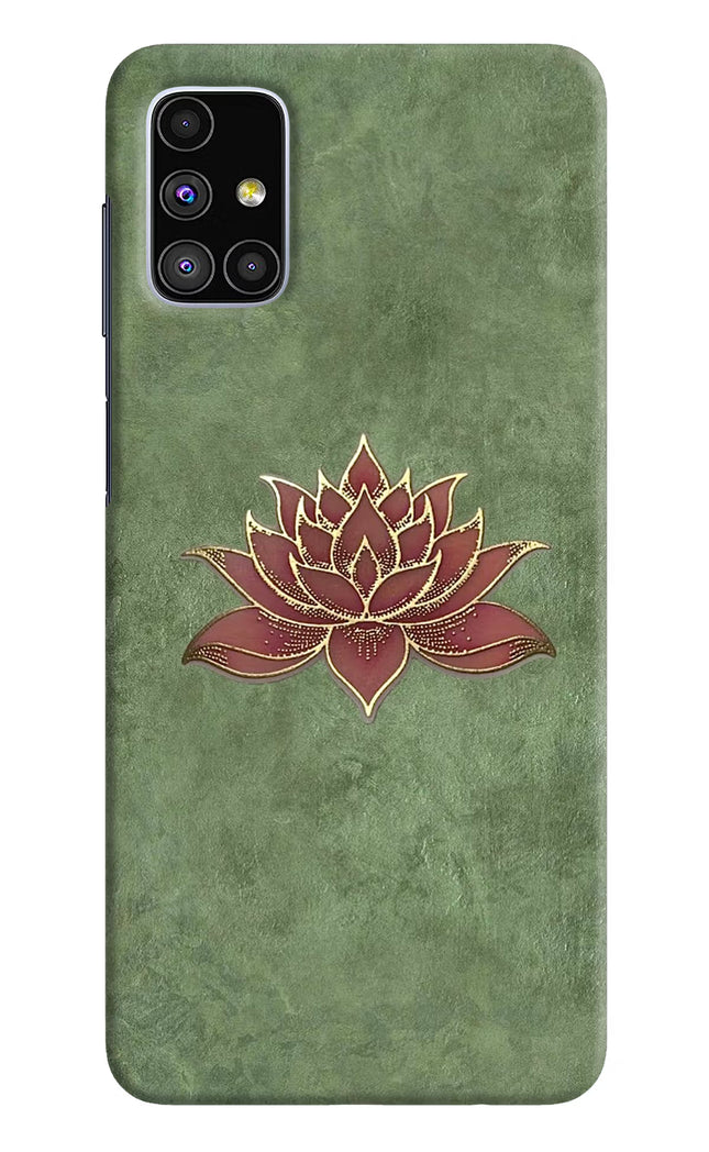 Lotus Grace Samsung M51 Hard Case Back Cover by Casekaro