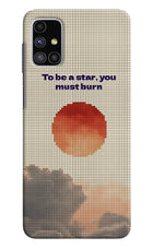 Pixel Sun Samsung M51 Hard Case Back Cover by Casekaro