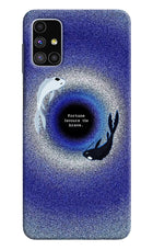 Dark Koi Samsung M51 Hard Case Back Cover by Casekaro