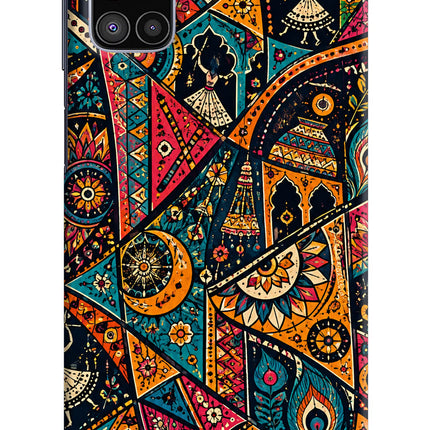 Folk Print Samsung M51 Back Cover