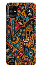 Folk Print Samsung M51 Back Cover