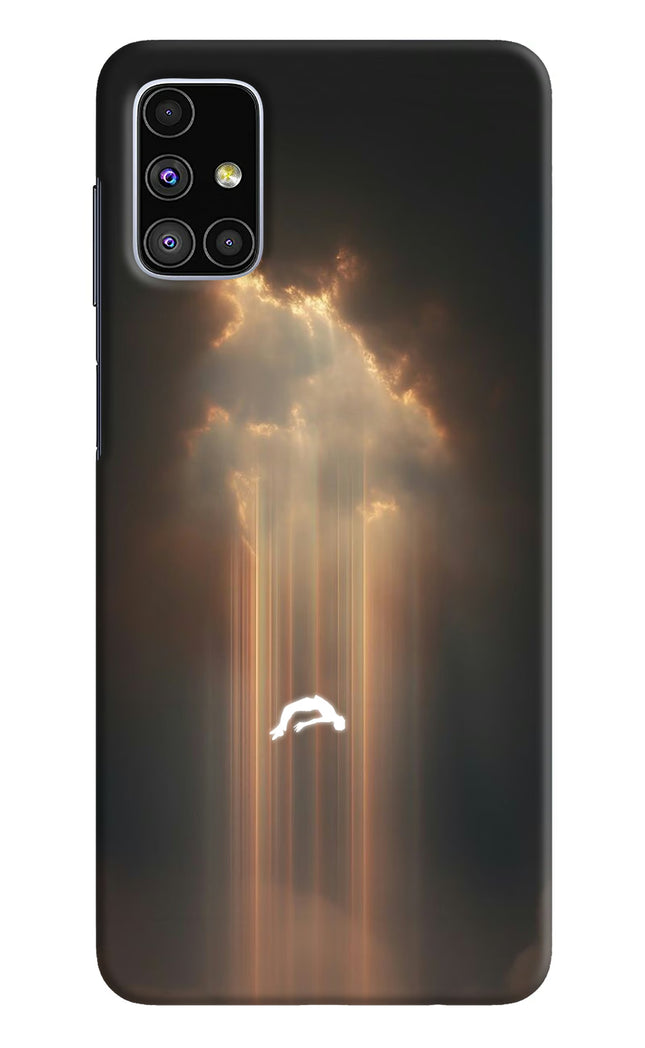 Heavenly Beam Samsung M51 Hard Case Back Cover by Casekaro