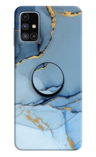 Blue Marble Samsung M51 Pop Case by Casekaro