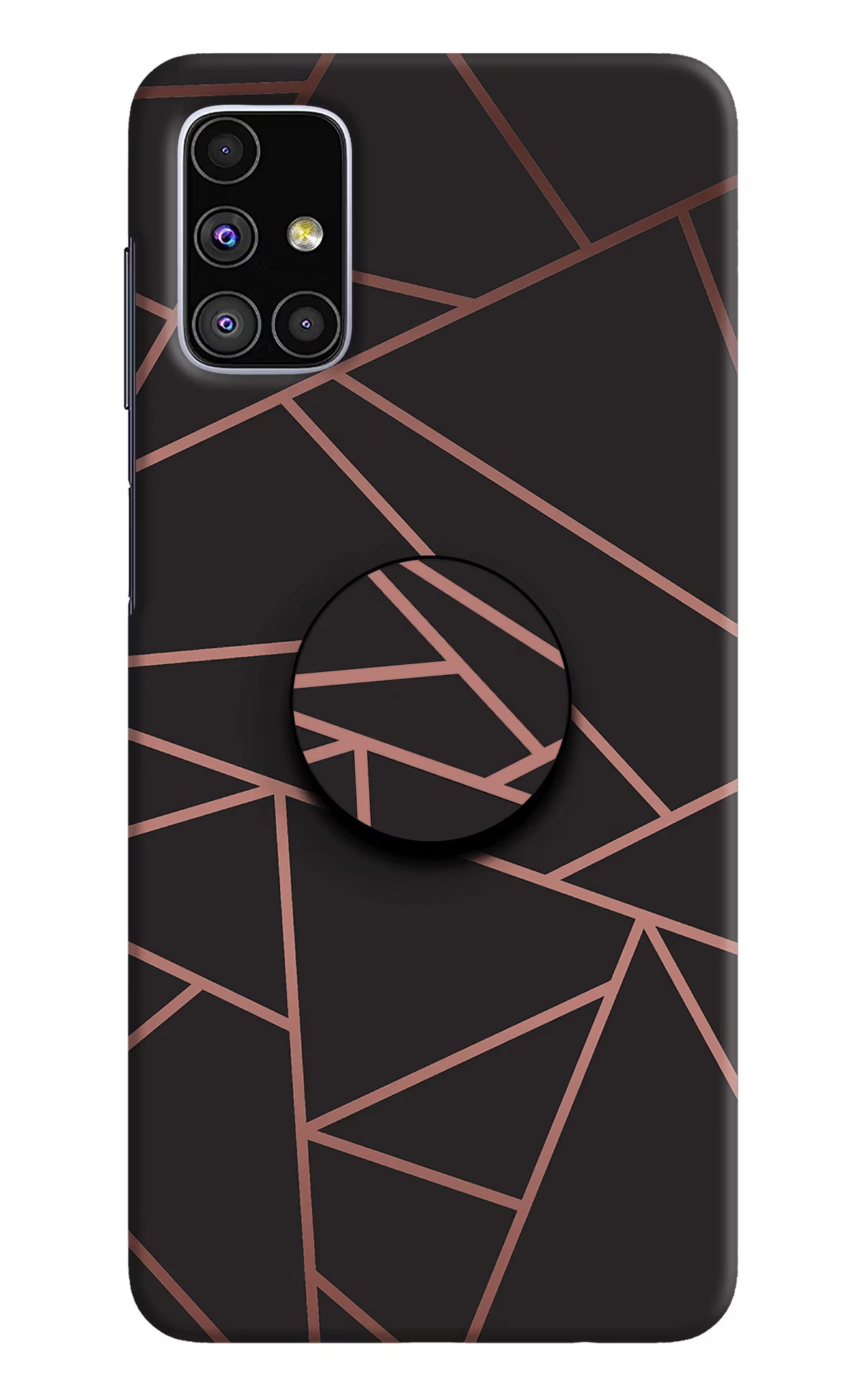 Geometric Pattern Samsung M51 Pop Case by Casekaro