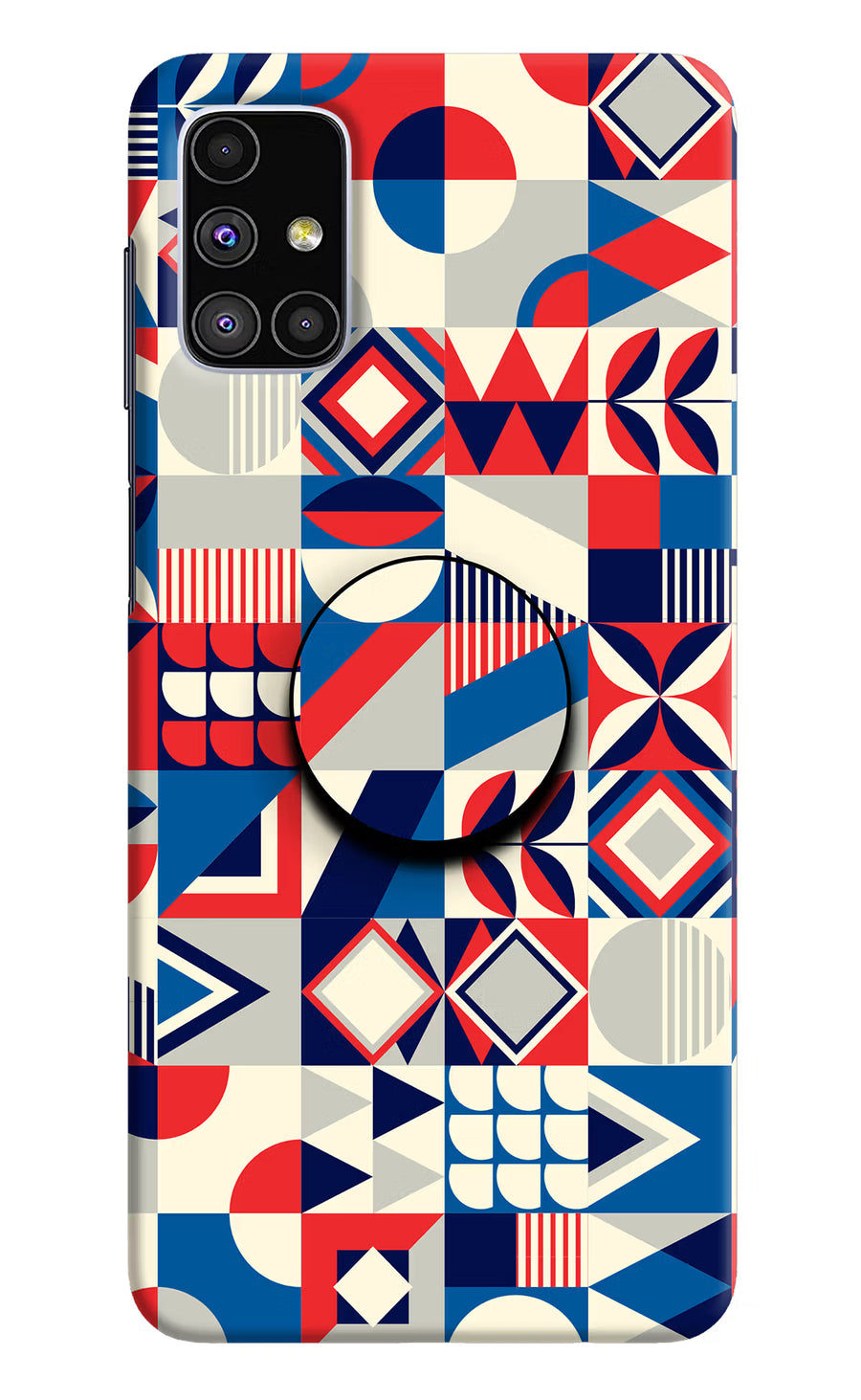 Colorful Pattern Samsung M51 Pop Case, Hard case